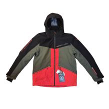 NOWA MĘSKA KURTKA NARCIARSKA KILLTEC MN SKI JACKET ISAT DARK OLIVE/RED ROZMIAR XXXL