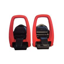 KOMPLET POMPEK DO WIĄZAŃ NITRO TOE ALU BLACK/FIRE RED BUCKLE ONE SIZE