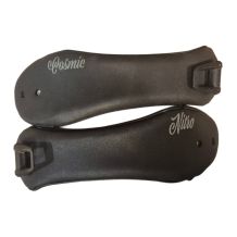 KOMPLET STRAPÓW DO WIĄZAŃ NITRO COSMIC ANKLE STRAP WITH CLAMP BLACK/GREY ROZMIAR S/M