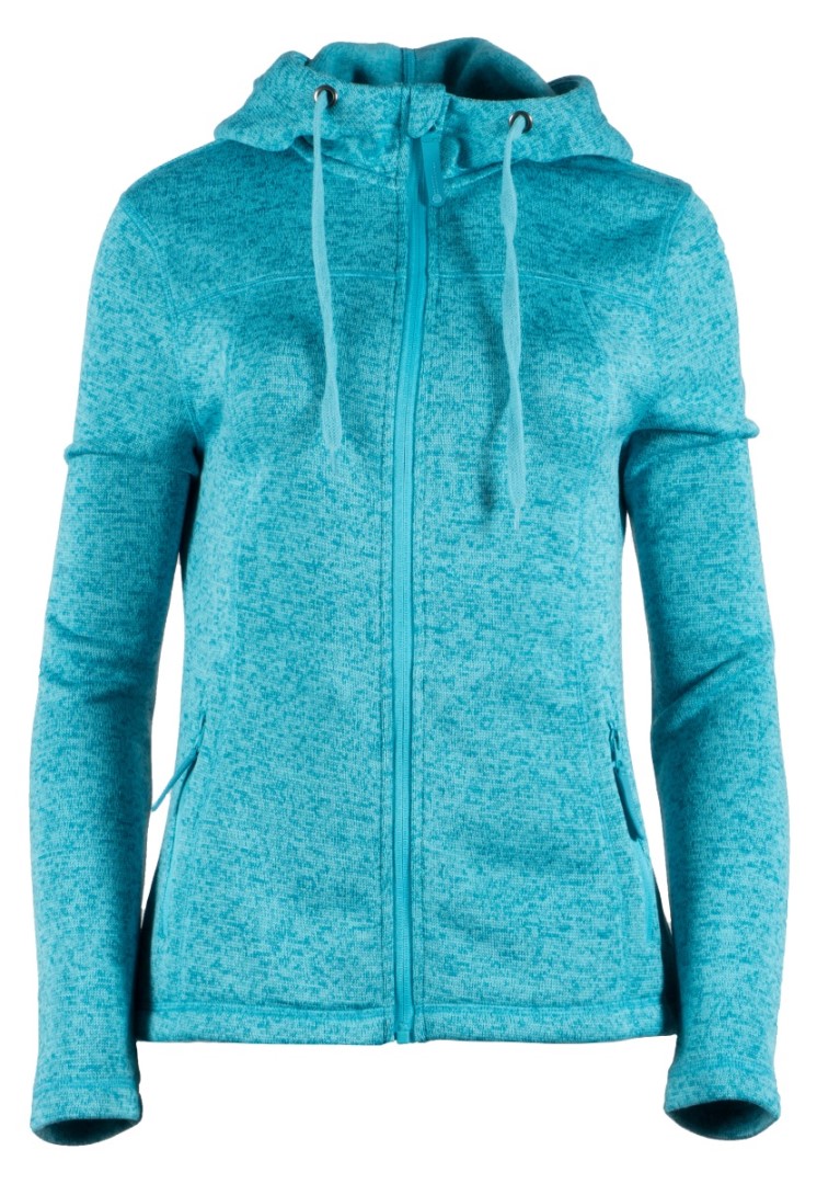 Nowa damska bluza GTS Lady Jacket Knitted Hoodie Aqua, rozmiar 38