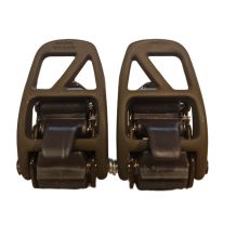 KOMPLET POMPEK DO WIĄZAŃ NITRO TOE ALU BLACK/BROWN BUCKLE ONE SIZE