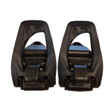 KOMPLET POMPEK DO WIĄZAŃ NITRO TOE ALU BLACK BUCKLE ONE SIZE NEW DESIGN