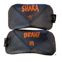 KOMPLET STRAPÓW DO WIĄZAŃ NITRO SHAKA BRAH! ANKLE STRAP WITH CLAMP BLACK-ORANGE ROZMIAR L