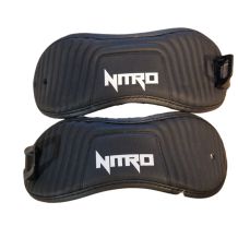 kOMPLET STRAPÓW DO WIĄZAŃ JUNIORSKICH NITRO ANKLE STRAP WITH CLAMP BLACK ROZMIAR JUNIORSKI L