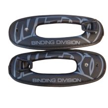 KOMPLET STRAPÓW DO WIĄZAŃ NITRO ANKLE STRAP WITH CLAMP BLACK-DARK GREY ROZMIAR XS