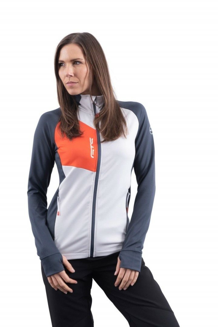 Nowa damska bluza GTS Lady Jacket Bicolour Light Grey, rozmiar 38/M