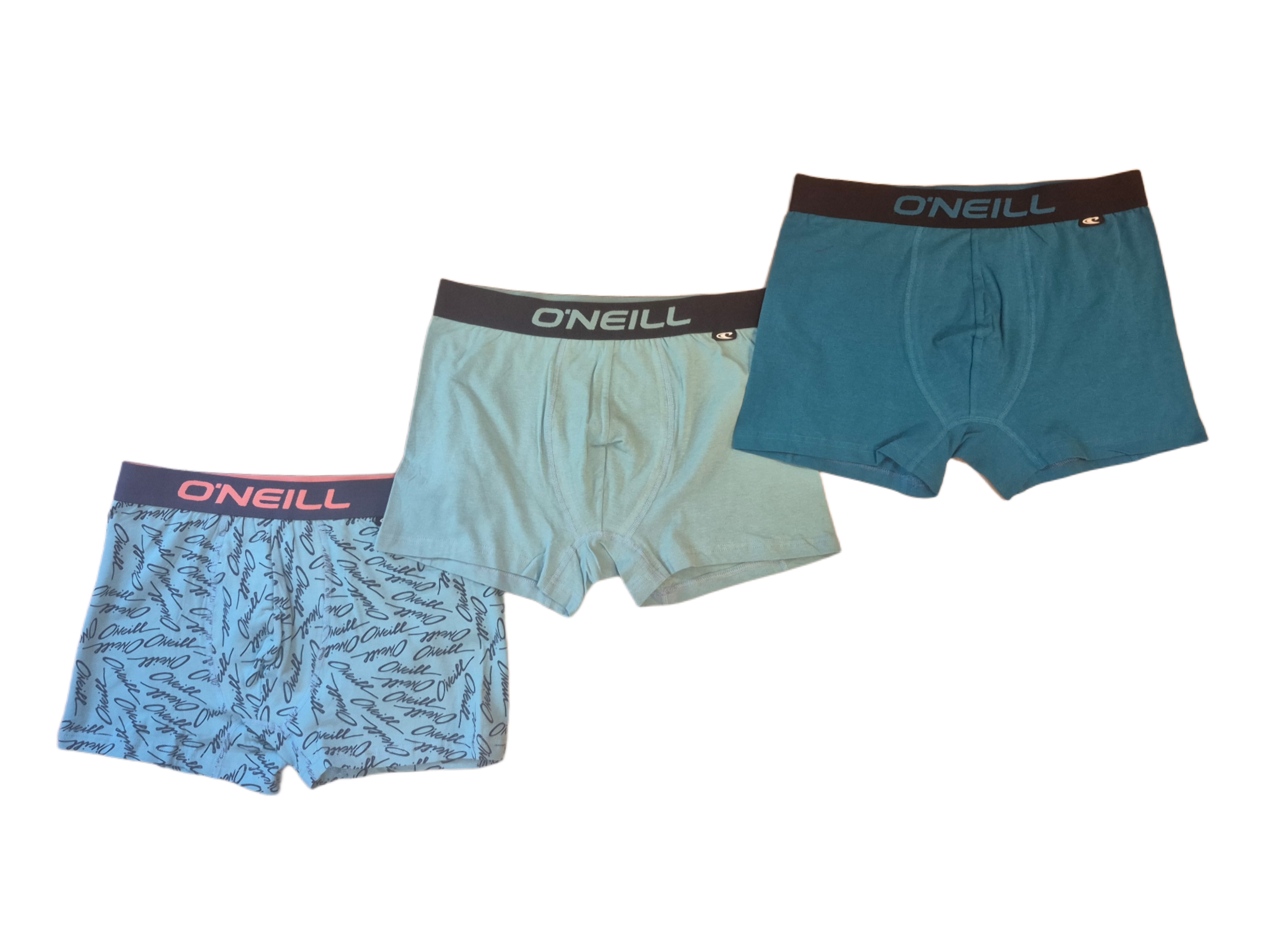 BOKSERKI MĘSKIE O'NEILL BOXERS 3-PACK WATER/LOGO ROZMIAR L