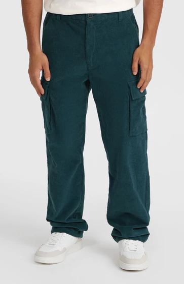 NOWE MĘSKIE SPODNIE O\'NEILL SURF HEROES CORD CARGO PANT ALMA GREEN ROZMIAR M (32)