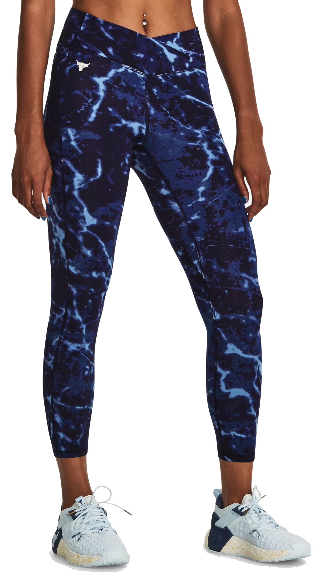 UNDER ARMOUR PROJECT ROCK CROSSOVER LETS GO NOWA DAMSKIE LEGGINSY SPORTOWE ROZMIAR XS <is>