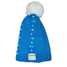 NOWA CZAPKA ZIMOWA SKI AUSTRIA POMPON BEANIE TURQUOISE/WHITE