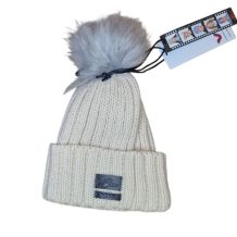 NOWA CZAPKA ZIMOWA SKI AUSTRIA POMPON BEANIE BEIGE/GRAY