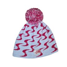 NOWA CZAPKA ZIMOWA SKI AUSTRIA POMPON BEANIE GRAY/RED