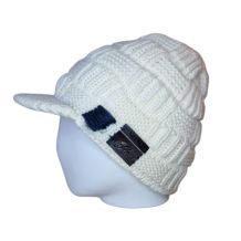 NOWA CZAPKA ZIMOWA Z DASZKIEM SKI AUSTRIA OFFWHITE