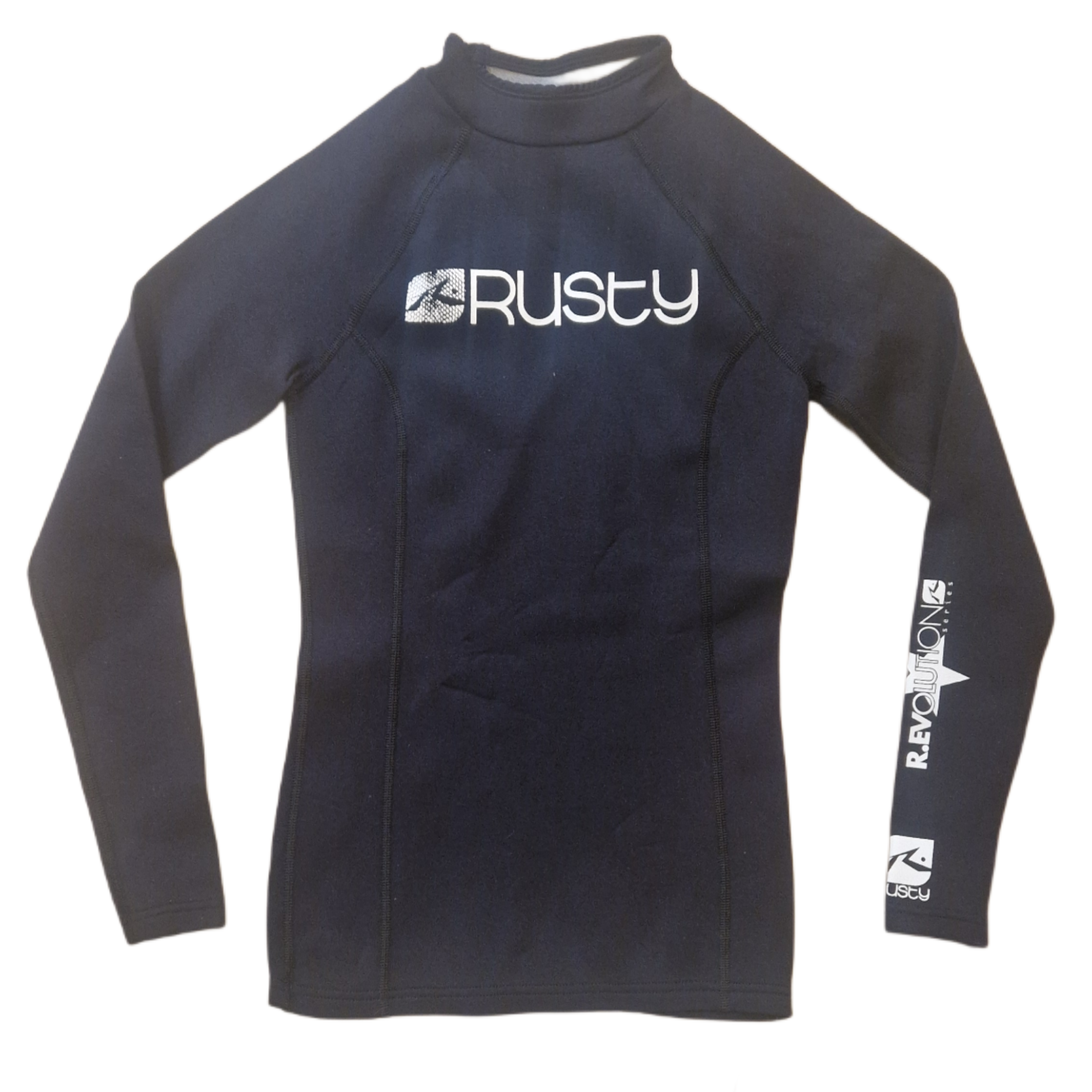 NOWA DZIECIĘCA KOSZULKA OCHRONNA DO PŁYWANIA/SURFINGU RUSTY RUM LYCRA NEW ORDER SURF ROZMIAR JUNIOR 8