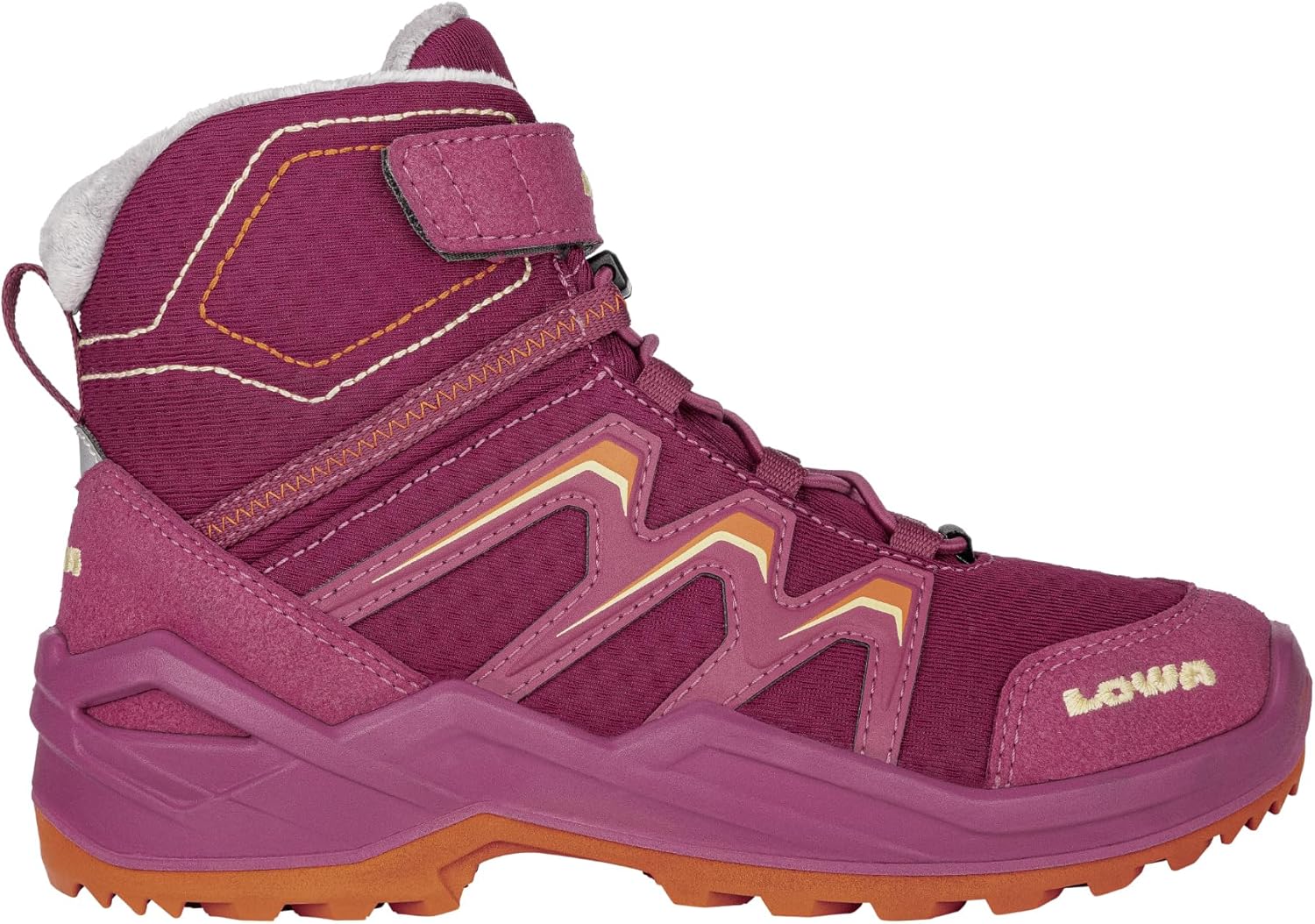 NOWE DZIECIĘCE BUTY LOWA MADDOX WARM GTX BERRY/ORANGE ROZMIAR 31/195MM