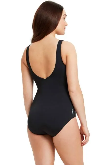 NOWY JEDNOCZĘŚCIOWY STRÓJ KOSTIUM KĄPIELOWY ZOGGS ARUBA WRAP FRONT ROZMIAR 34 (XS)