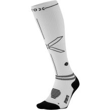 MĘSKIE SKARPETY STOX RUNNING COMPRESSION SOCKS WHITE/BLACK ROZMIAR M1 40-44 EU 
