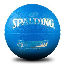 NOWA PIŁKA DO KOSZYKÓWKI SPALDING HIGHLIGHT COLOUR RUSH ALL SURFACES BASKETBALL BLUE ROZMIAR 7