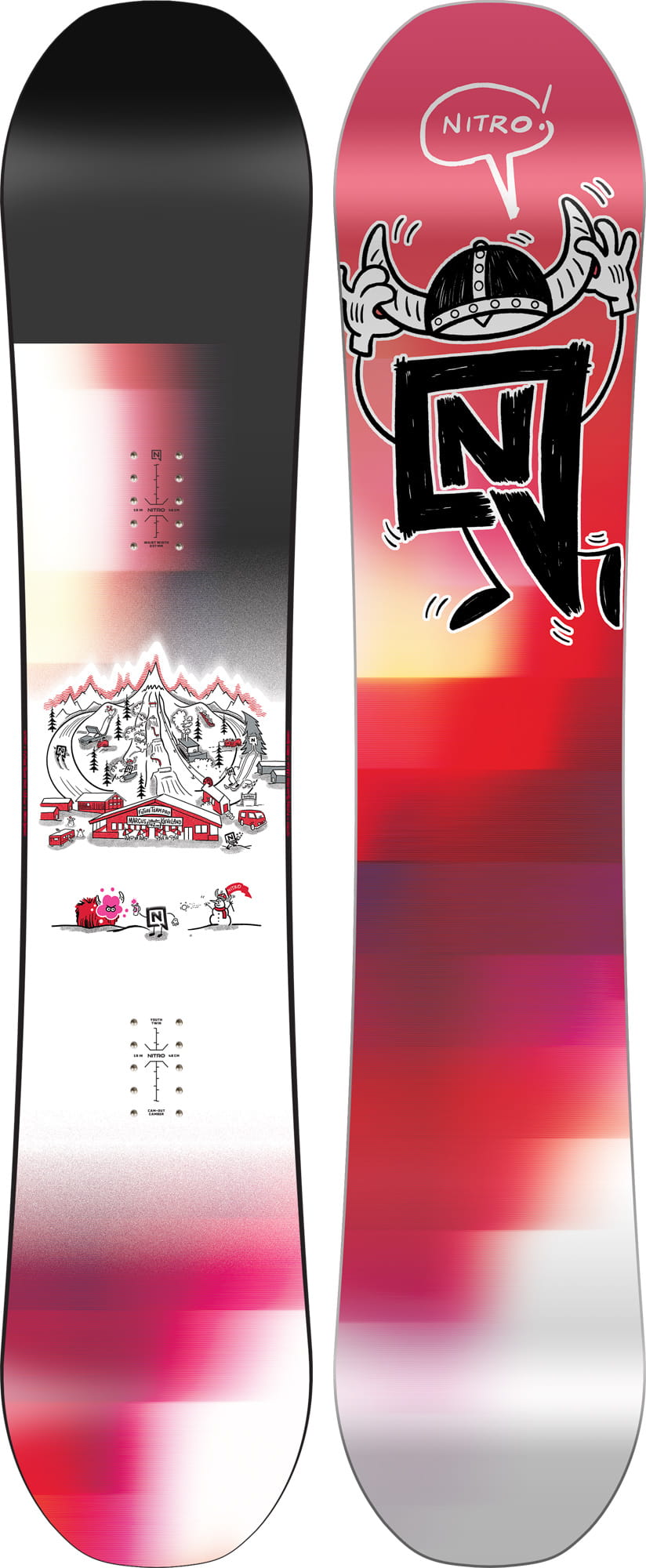 NOWA DESKA SNOWBOARDOWA NITRO FUTURE TEAM PRO MARCUS KLEVELAND 142 CM 2025