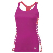 DAMSKA KOSZULKA WILSON W WATERCOLOR RACERBACK TANK FIESTA PINK ROZMIAR XS