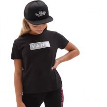 Nowa koszulka dziecięca Vans Easy Box Glitter Black, rozmiar M/10-12