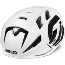 NOWY KASK ROWEROWY BRIKO VENTUS 2.0 SHINY WHITE BLACK  R. M (53-58 CM)