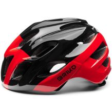 NOWY KASK ROWEROWY BRIKO TEKE SHINY BLACK RED ROZMIAR M (54-58 CM)