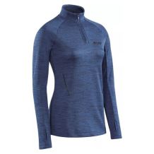 NOWA DAMSKA BLUZA CEP WINTER RUN HALF ZIP SHIRT BLUE MELANGE ROZMIAR XS