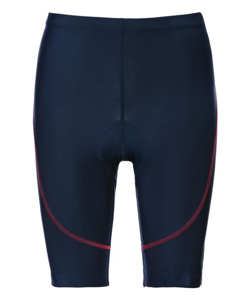 Nowe damskie spodenki rowerowe Loffler Stripe Blau Pink, rozmiar 48