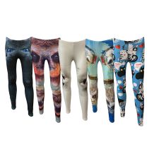 Legginsy sportowe Rey Loco leginsy Print 5 pack Animals, rozmiar S/M