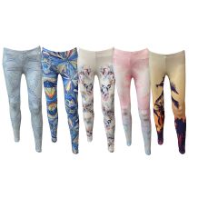 Legginsy sportowe Rey Loco leginsy Print 5 pack Mixed, rozmiar S/M