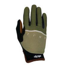 Rękawiczki rowerowe Ninjaz Steel Green MTB Downhill, rozmiar S