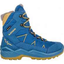 NOWE DZIECIĘCE BUTY LOWA JONAS GTX MID BLUE/MUSTARD ROZMIAR 23/141MM