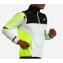 NOWA MĘSKA KAMIZELKA BROOKS CARBONITE VEST ICY GREY/BLACK/NIGHTLIFE ROZMIAR XL