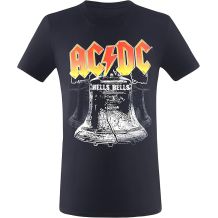 Nowa koszulka AC/DC Junior Highway Bells Black, rozmiar 176