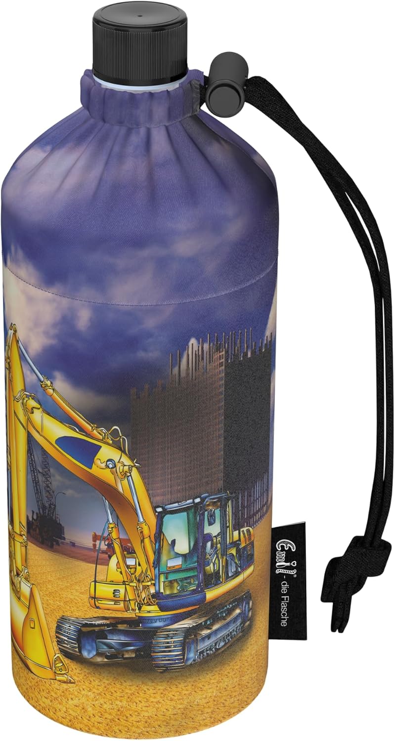 Nowa butelka szklana Emil Trend 0,4L Baustelle