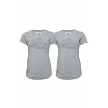 Nowa damska koszulka 2 pack Zajedno 3d Classic Grau, rozmiar M