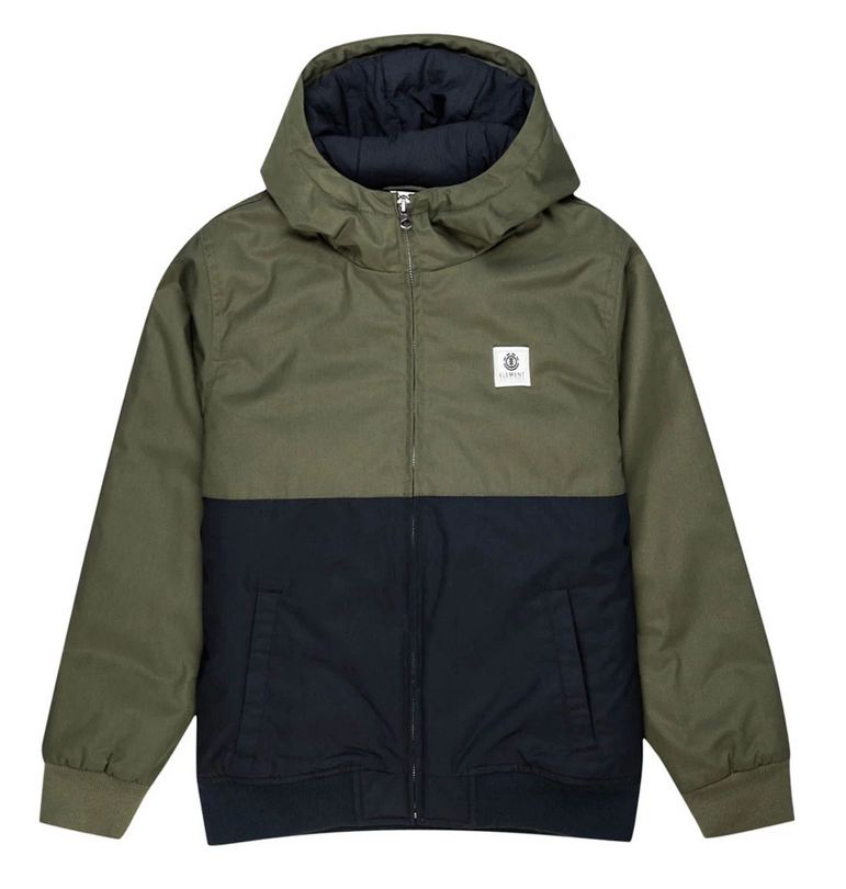 NOWA DZIECIĘCA KURTKA ELEMENT DULCEY BOYS JACKET OLIVE/BLACK ROZMIAR 12 (147-152cm)