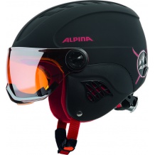ALPINA CARAT LE VISIER HM BLACK RED KASK NARCIARSKI R. 48-52 <is>