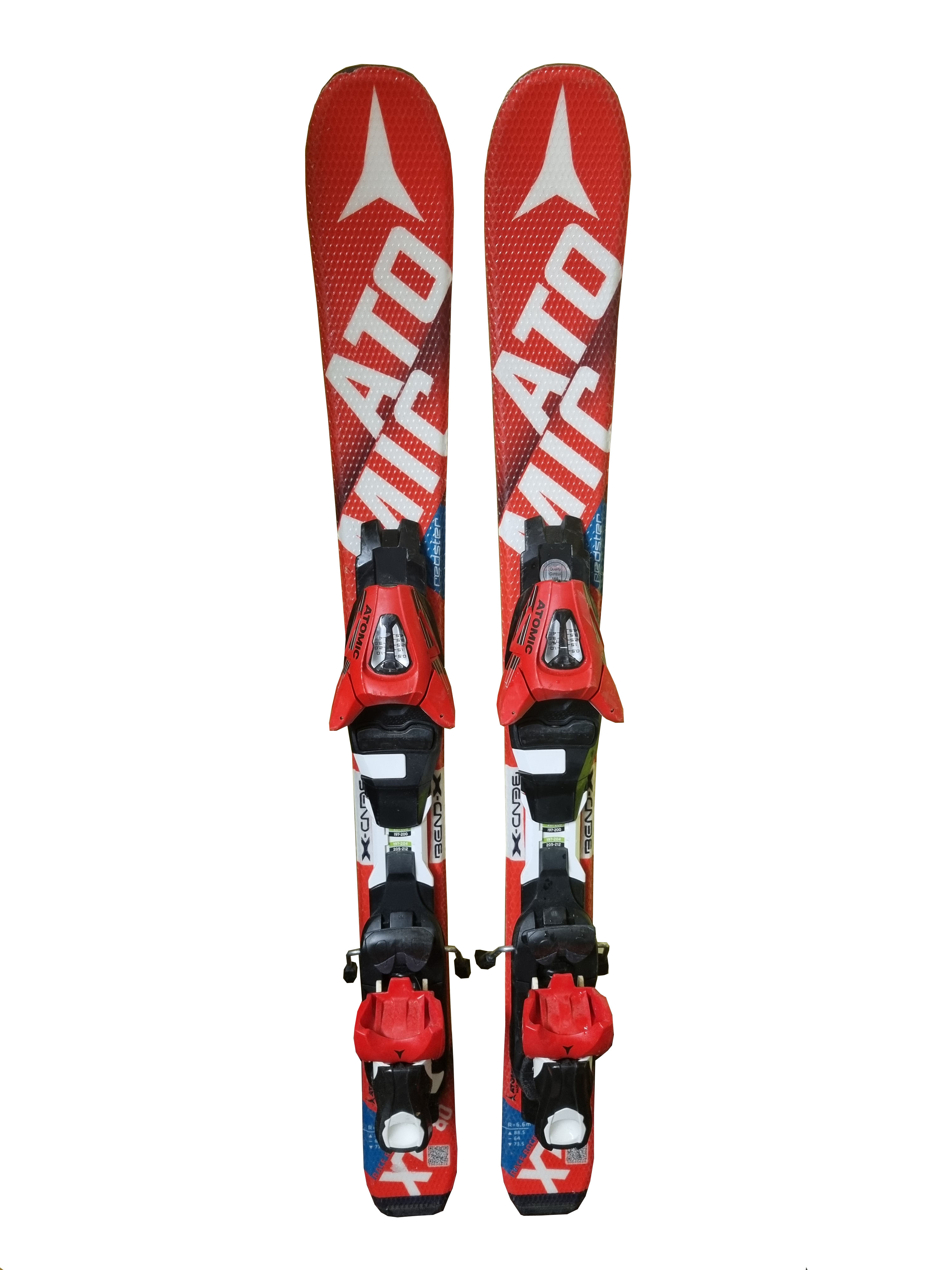 ATOMIC REDSTER XT JUNIOR UŻYWANE NARTY Z WIĄZANIAMI DZIĘCIĘCE ROZMIAR 90 CM <is>