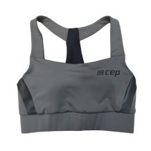 BIUSTONOSZ CEP TRAINING CROP TOP GREY/BLACK ROZMIAR S