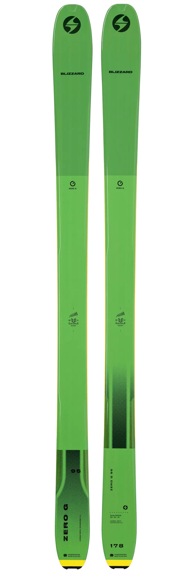 BLIZZARD ZERO G 95 NOWE MĘSKIE NARTY SKITOUROWE DŁUGOŚC 185 CM <is>