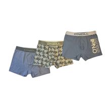 BOKSERKI MĘSKIE O'NEILL BOXERS 3-PACK LEAVES/GREY MELANGE ROZMIAR L
