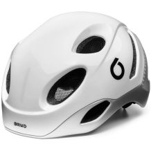 BRIKO E-ONE LED WHITE OUT SILVER KASK ROWEROWY LED R. M (53-58 CM) <is>