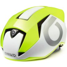 NOWY KASK ROWEROWY BRIKO GASS 2.0 WHITE YELLOW FLUO SILVER ROZMIAR M (53-58 CM) 