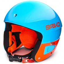 BRIKO VULCANO FIS 6.8 JR BLUE ORANGE FLUO POWYSTAWOWY KASK NARCIARSKI R. S/M <is>