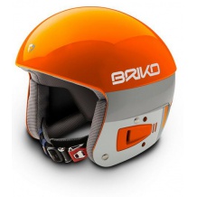BRIKO VULCANO FIS 6.8 JR ORANGE WHITE POWYSTAWOWY KASK NARCIARSKI R. S/M <is>