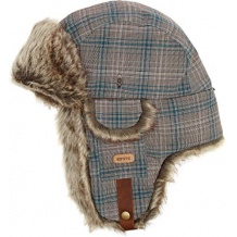 Czapka zimowa Ignite Plaid Fur Teal Plaid S/M