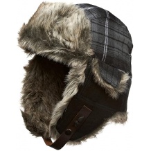 Czapka zimowa Ignite Plaid Fur II Black Plaid S/M