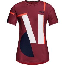NOWA DAMSKA KOSZULKA CEP THE RUN SHIRT V5 DESIGN/DARK RED ROZMIAR S